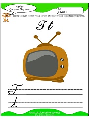 T Sesi Çalışma Sayfaları